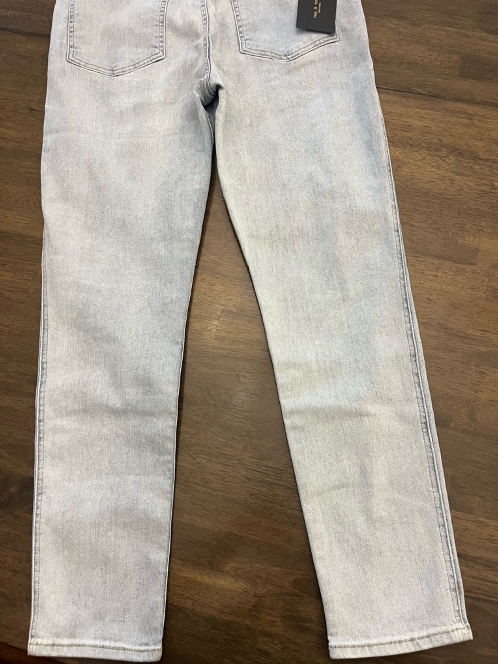 rag & bone Raven Ankle Skinny Jeans Light Blue Pockets Cotton Womens Sz 31 NWT - Picture 4 of 6